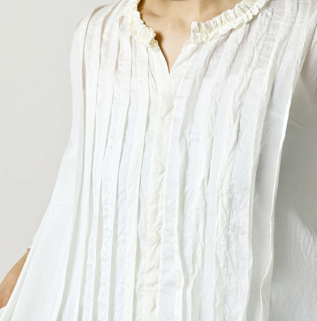 Indian Silk Pintuck Dress