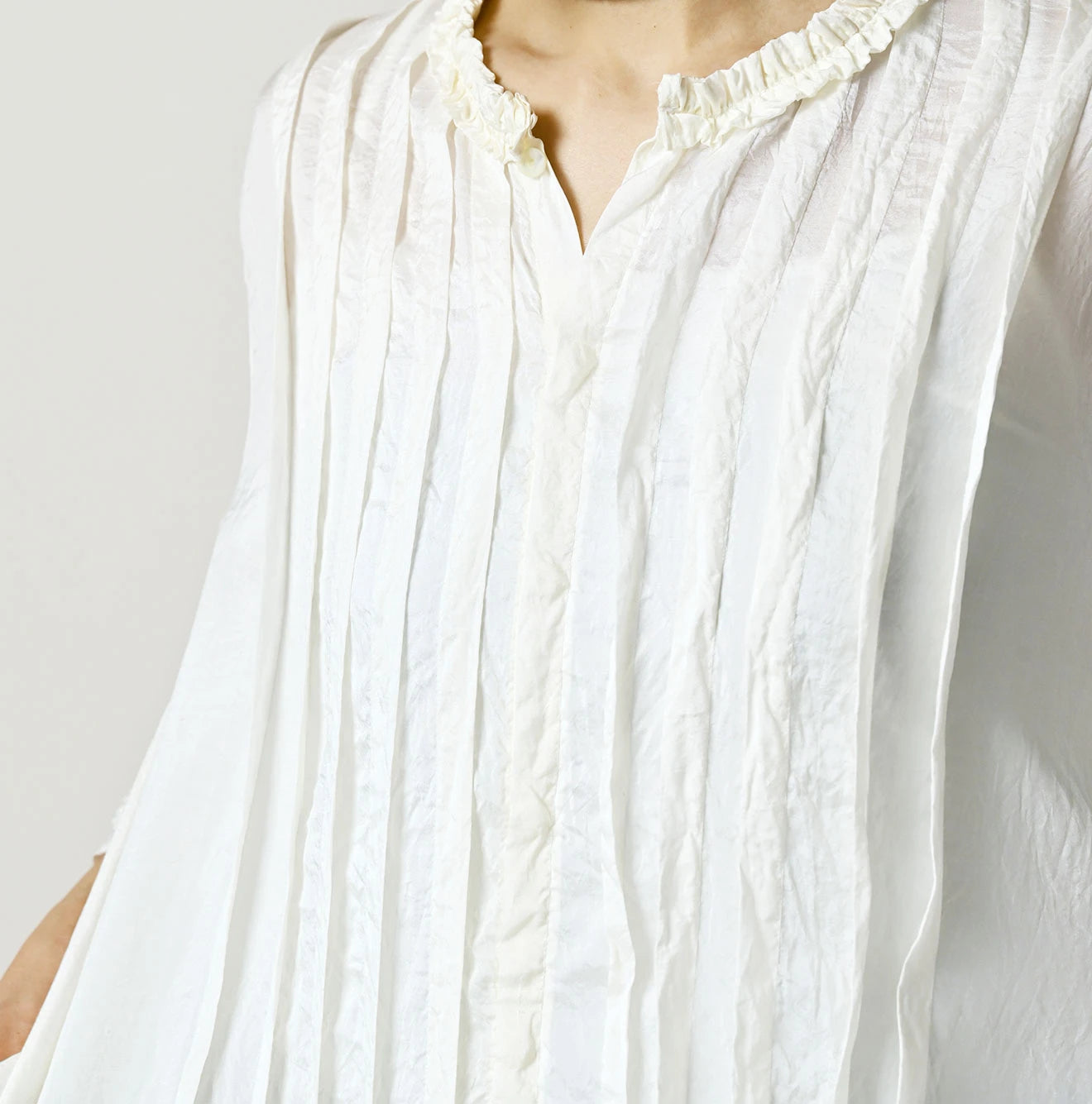 Indian Silk Pintuck Dress