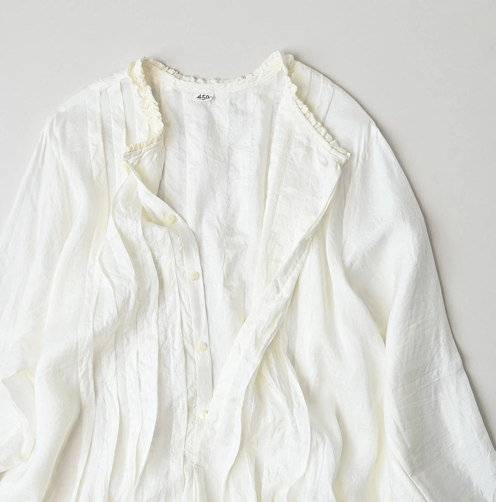 Indian Silk Pintuck Dress
