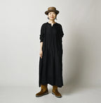 Indian Silk Pintuck Dress