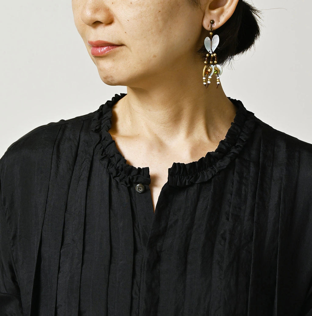 Indian Silk Pintuck Dress