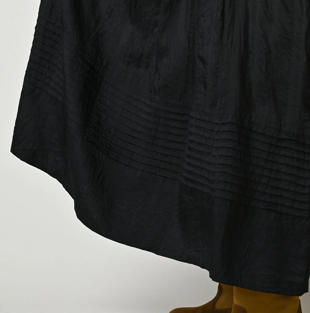 Indian Silk Pintuck Dress