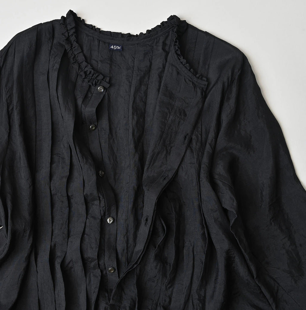 Indian Silk Pintuck Dress
