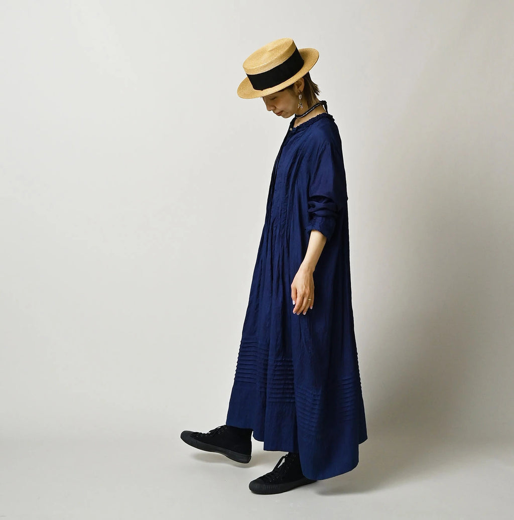 Ai Indian Silk Pintuck Dress
