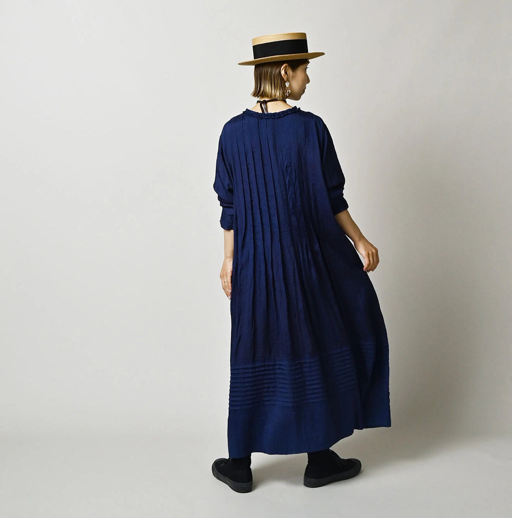 Ai Indian Silk Pintuck Dress