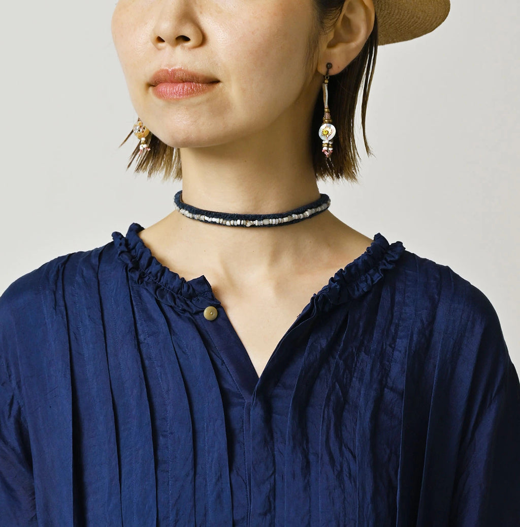 Ai Indian Silk Pintuck Dress
