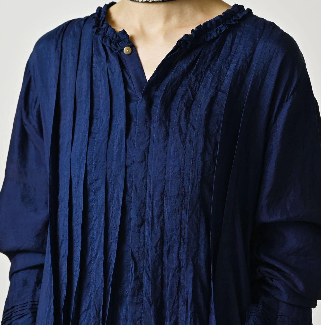 Ai Indian Silk Pintuck Dress