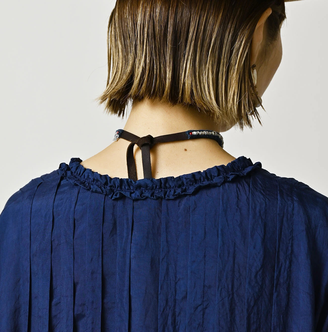 Ai Indian Silk Pintuck Dress