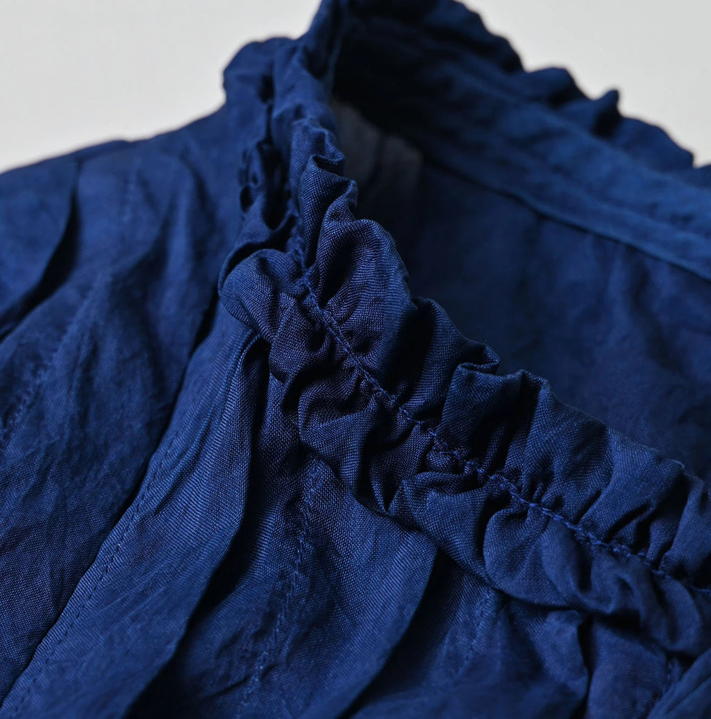 Ai Indian Silk Pintuck Dress