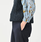 Wool Saxony Crosby Sabrina Slacks Detail