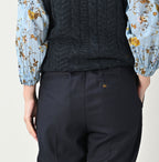 Wool Saxony Crosby Sabrina Slacks Detail