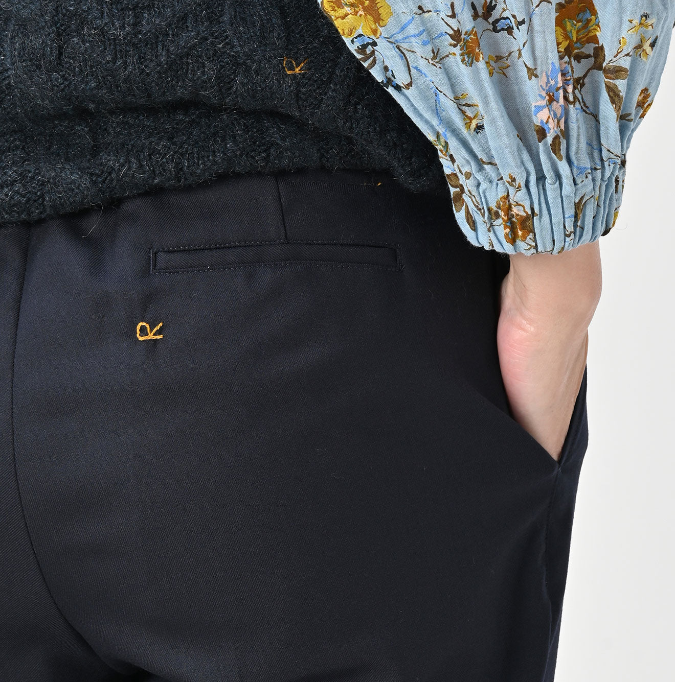 Wool Saxony Sabrina Slacks – 45R USA