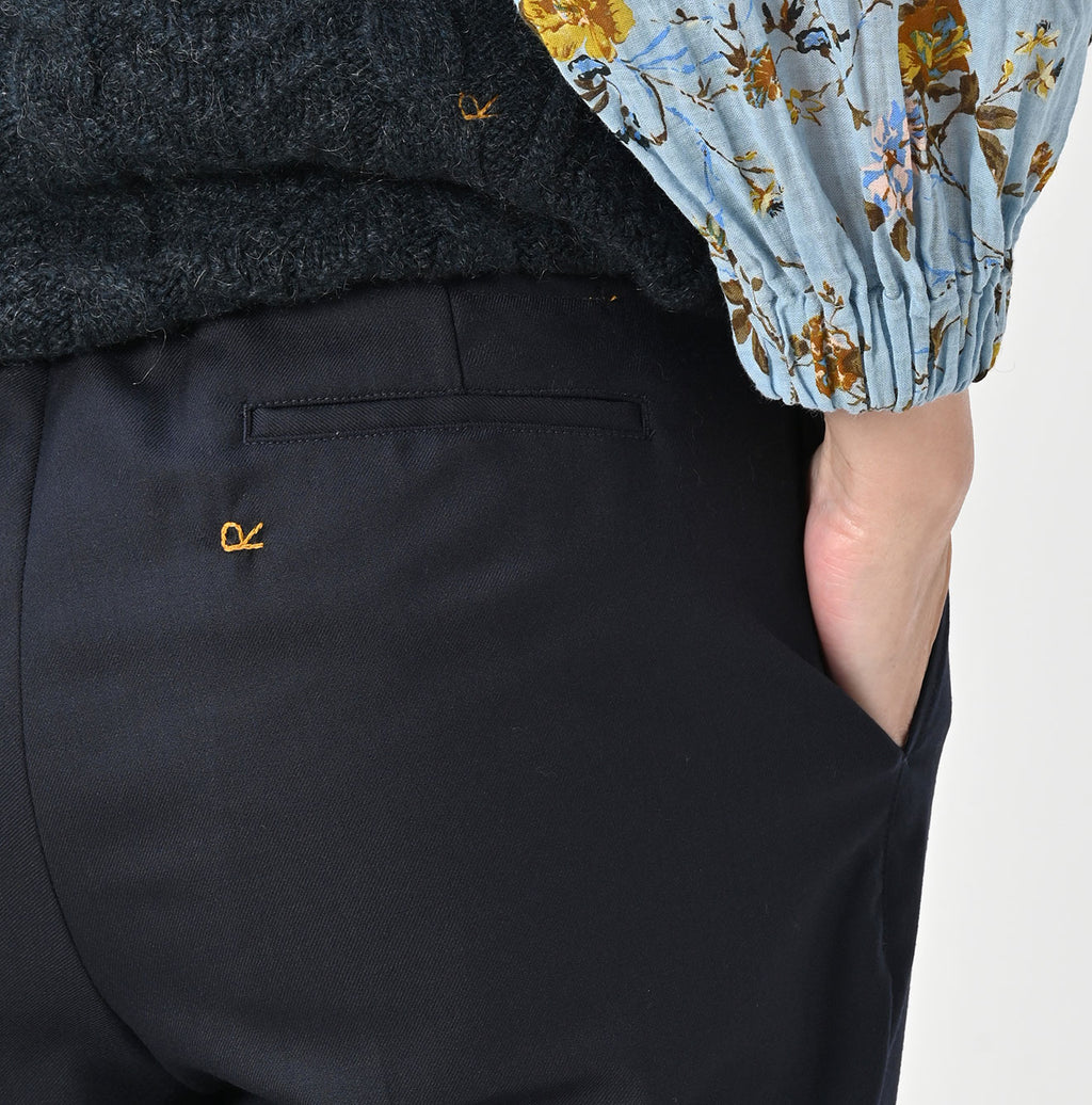 Wool Saxony Crosby Sabrina Slacks Detail