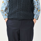 Wool Saxony Crosby Sabrina Slacks Detail