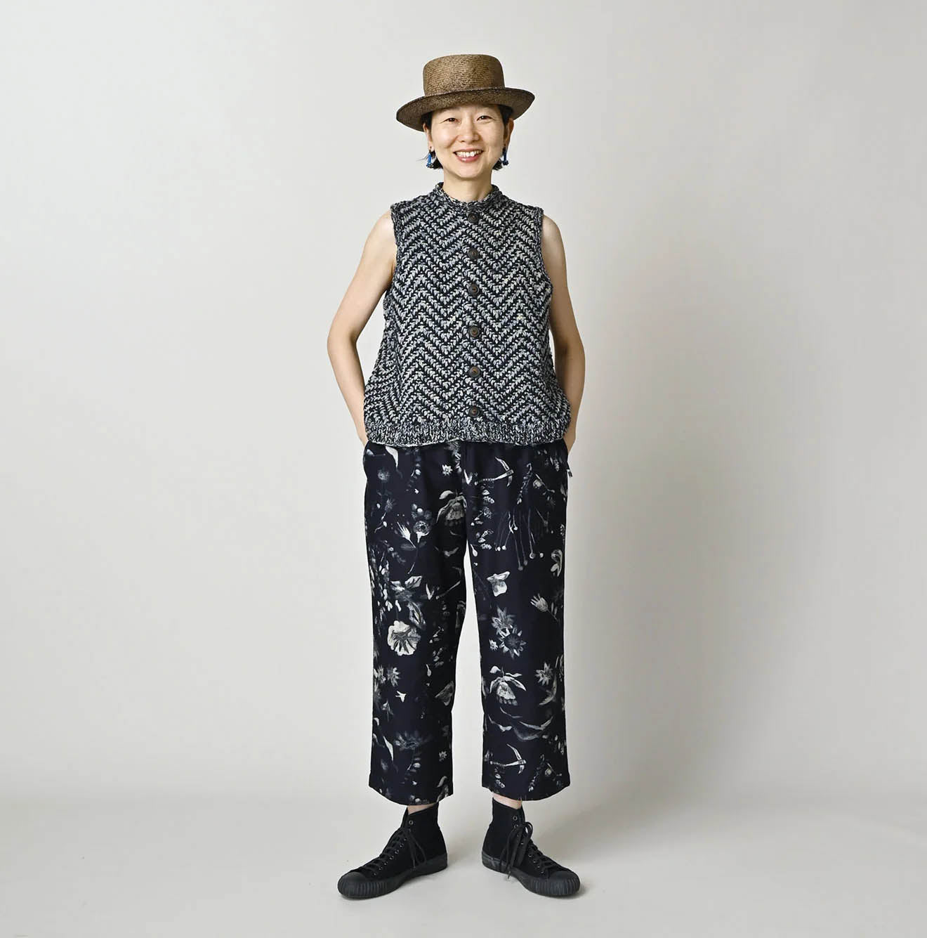 Indigo Donkey Tale Print Petit Pants