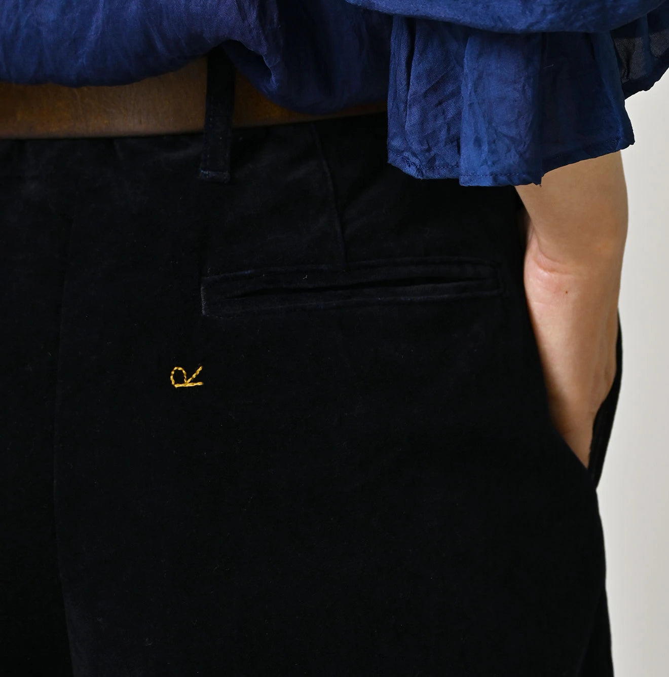 Indigo Velvet Lucy Bermuda Short Pants