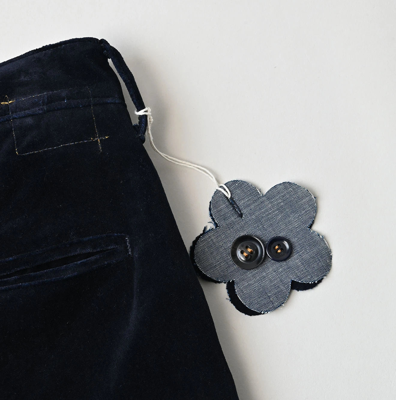 Indigo Velvet Lucy Bermuda Short Pants