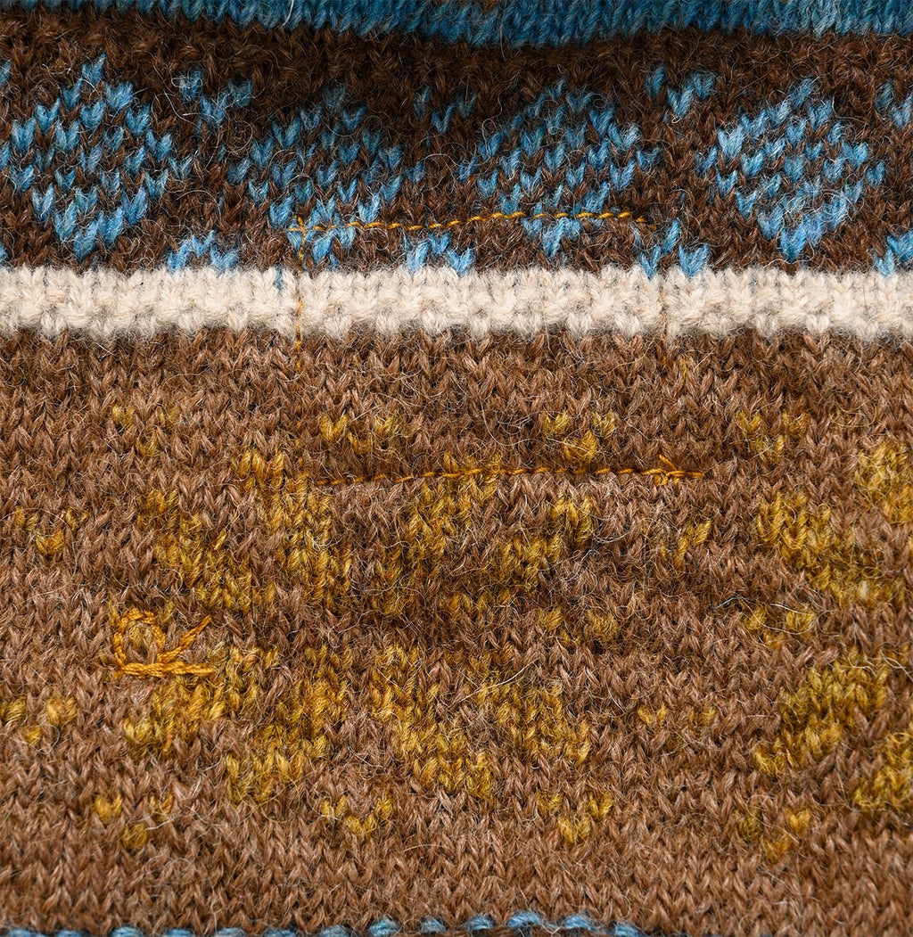 Alpaca Jacquard Cache-Coeur