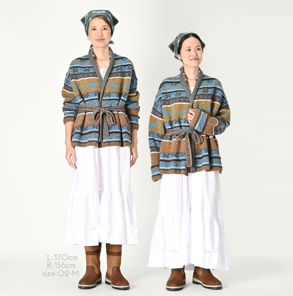 Alpaca Jacquard Cache-Coeur