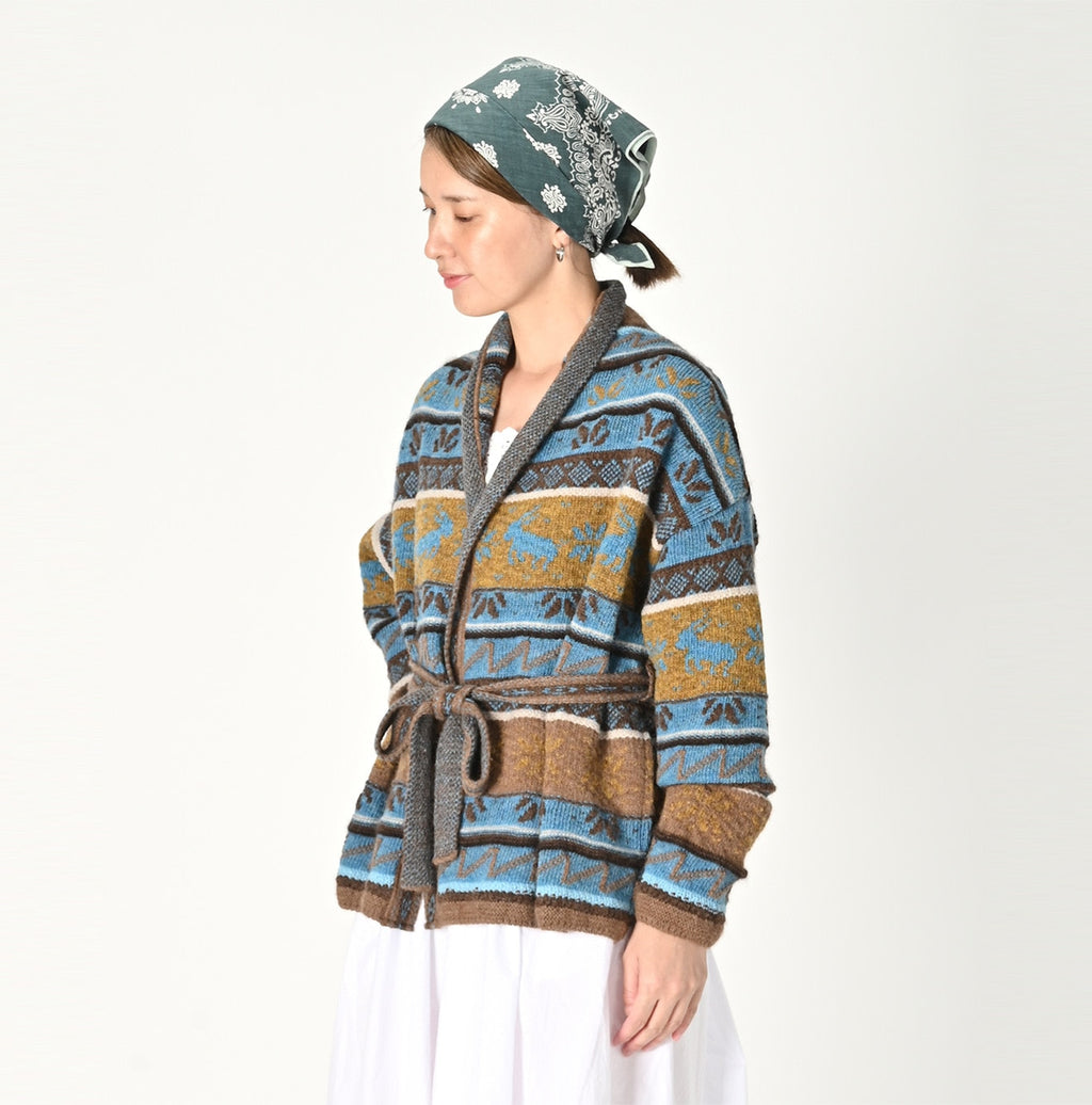 Alpaca Jacquard Cache-Coeur