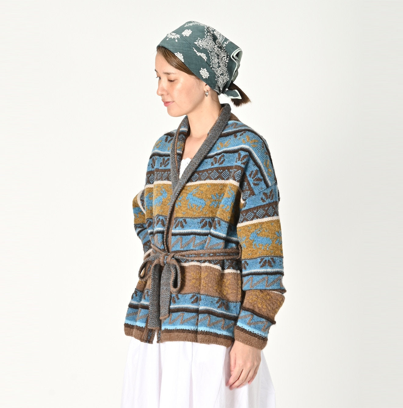 Alpaca Jacquard Cache-Coeur