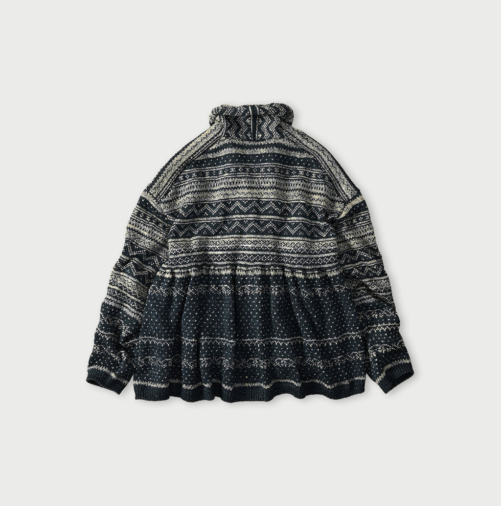 Indigo Nordic Jacquard  Bolero