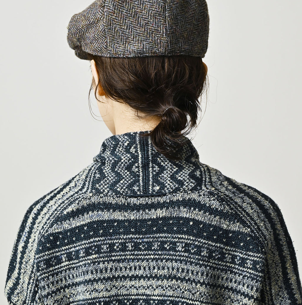 Indigo Nordic Jacquard  Bolero