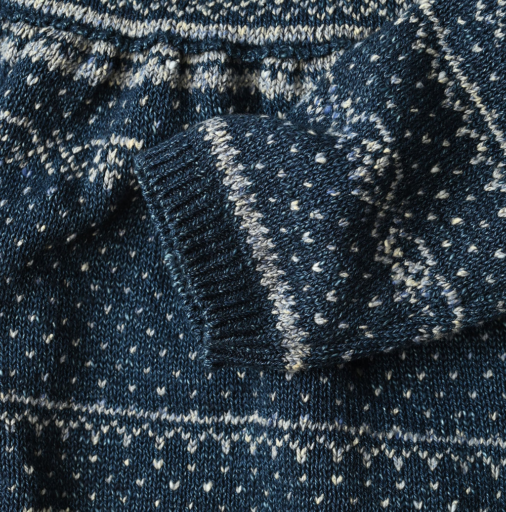 Indigo Nordic Jacquard  Bolero