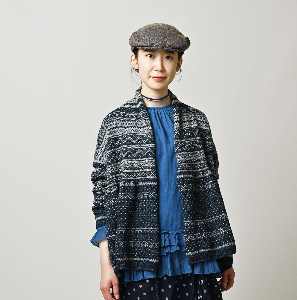 Indigo Nordic Jacquard  Bolero