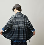 Indigo Nordic Jacquard  Bolero
