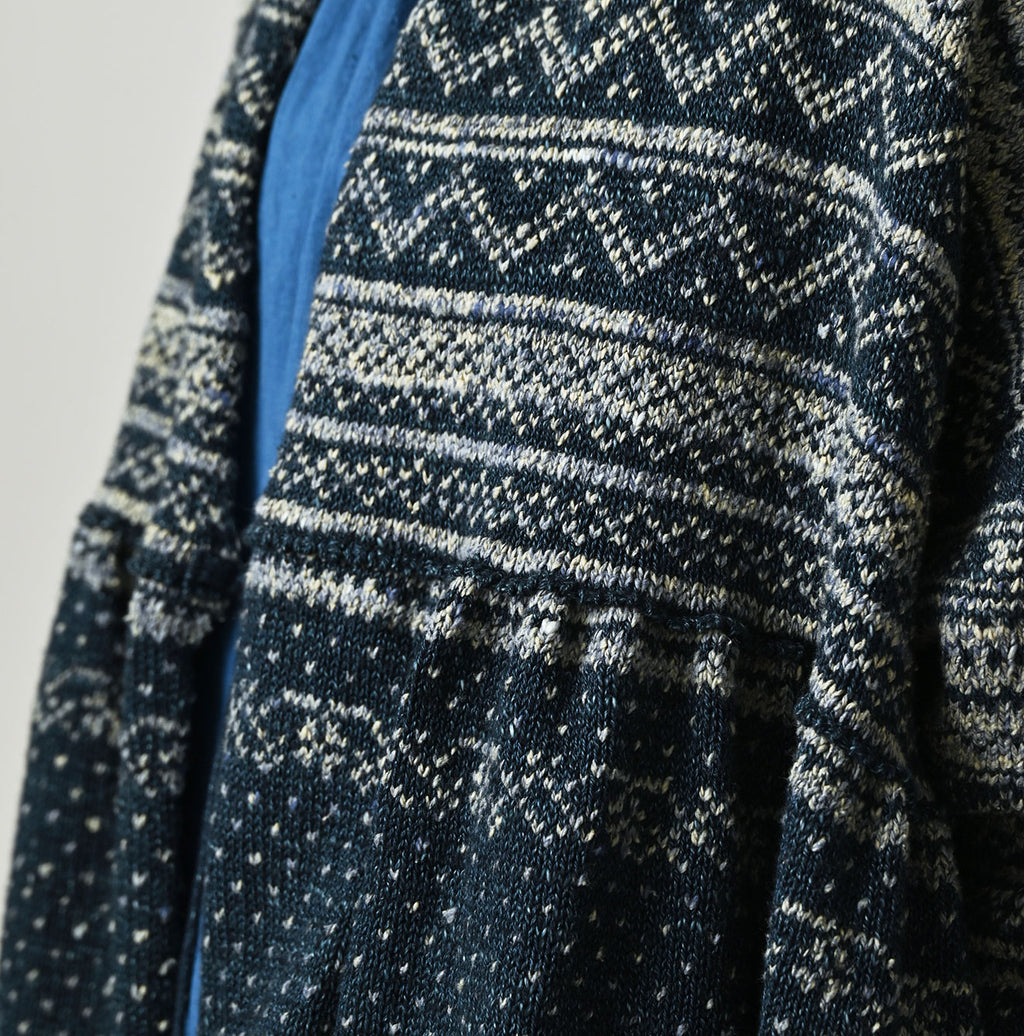 Indigo Nordic Jacquard  Bolero