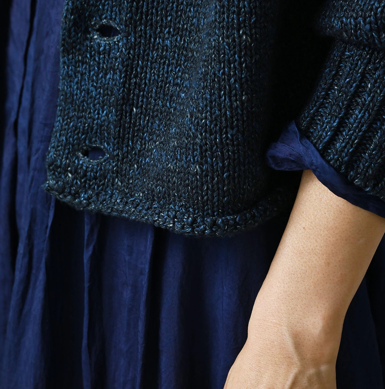 Indigo Knit Petit Hime Cardigan