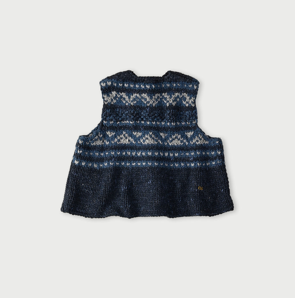 Indigo Knit Cowichan Vest