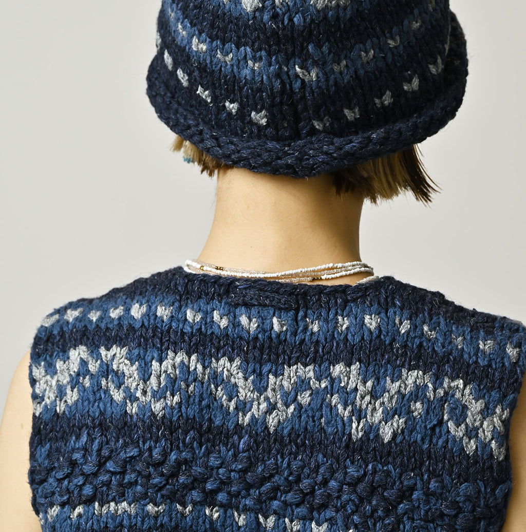 Indigo Knit Cowichan Vest