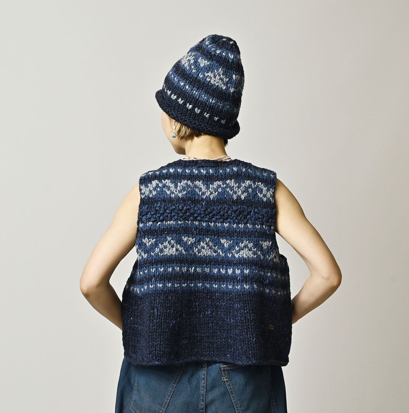 Indigo Knit Cowichan Vest