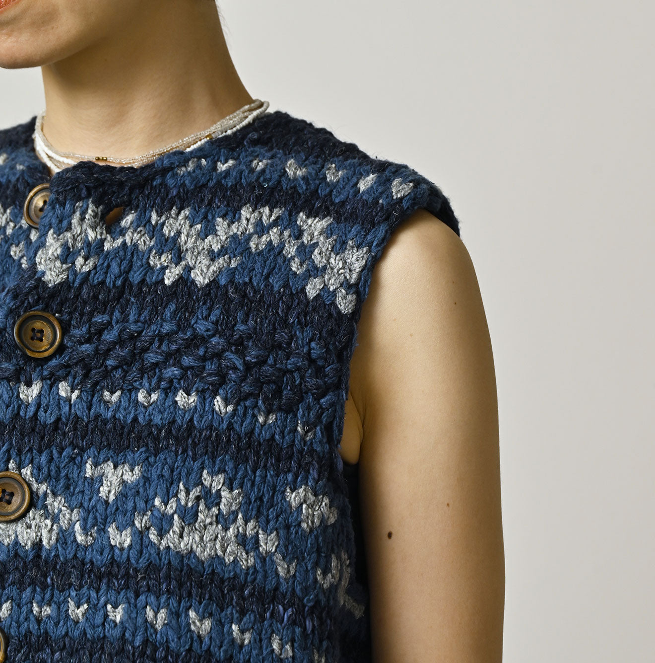 Indigo Knit Cowichan Vest