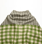 Boiled Gingham Jacquard Poncho