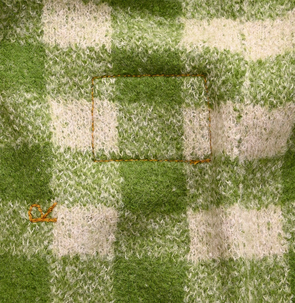 Boiled Gingham Jacquard Poncho