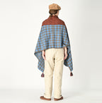 Boiled Gingham Jacquard Poncho