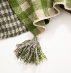 Boiled Gingham Jacquard Poncho