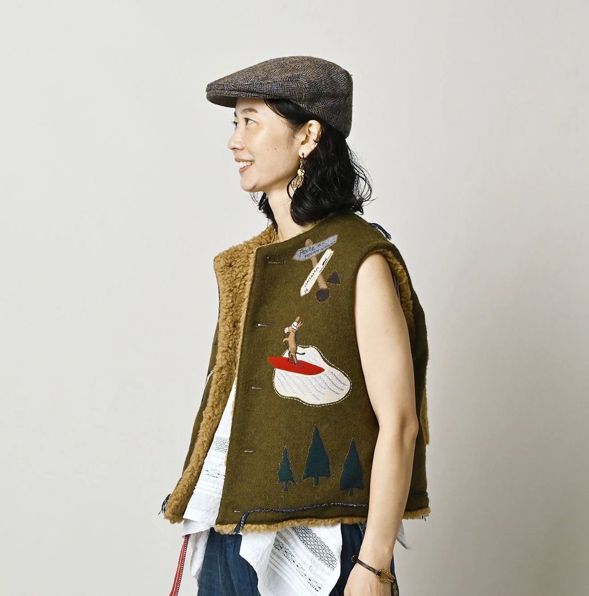 Jersey Melton Vest