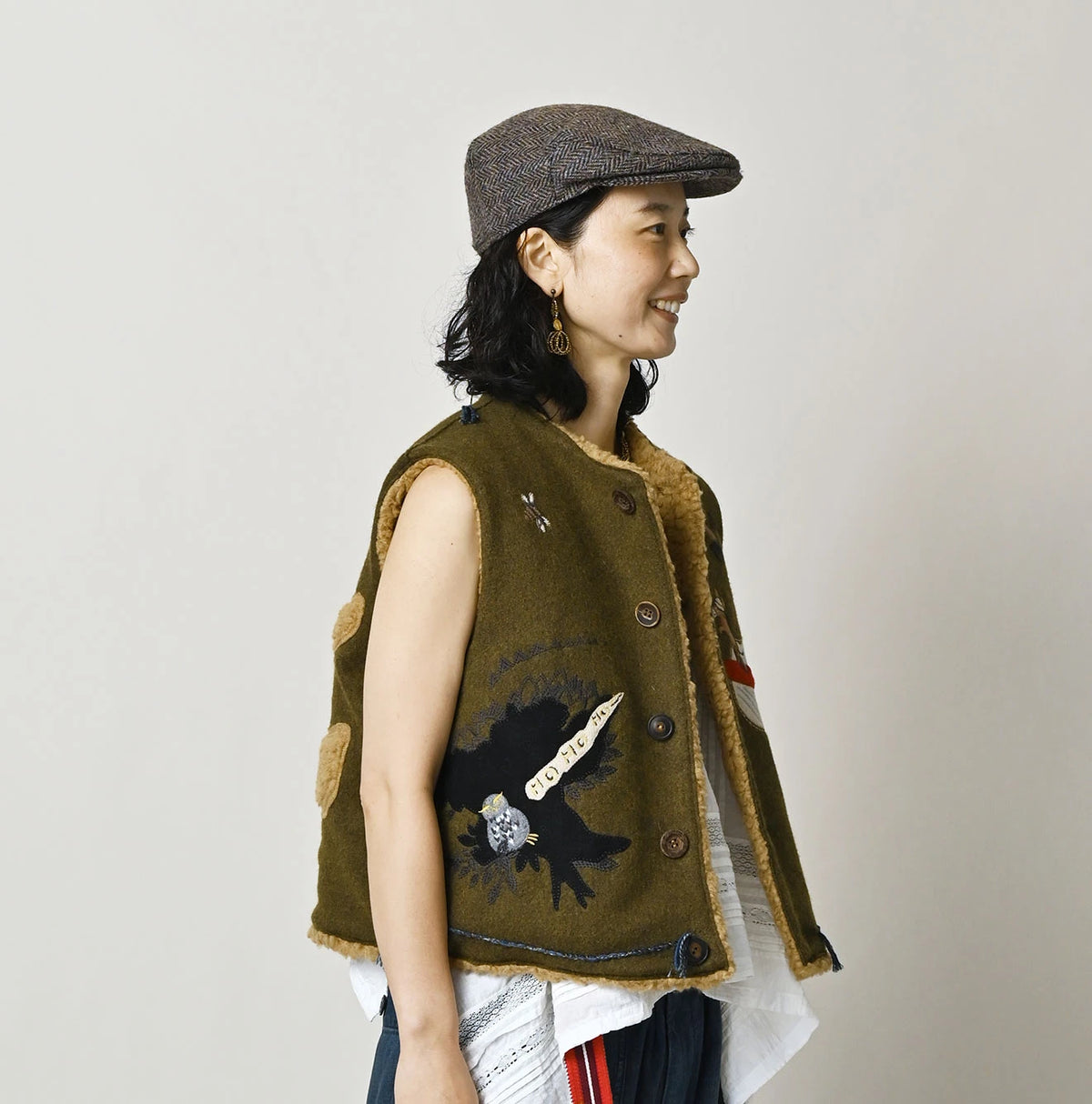 Jersey Melton Vest