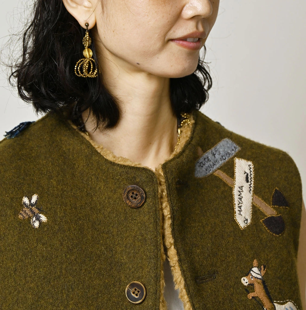 Jersey Melton Vest