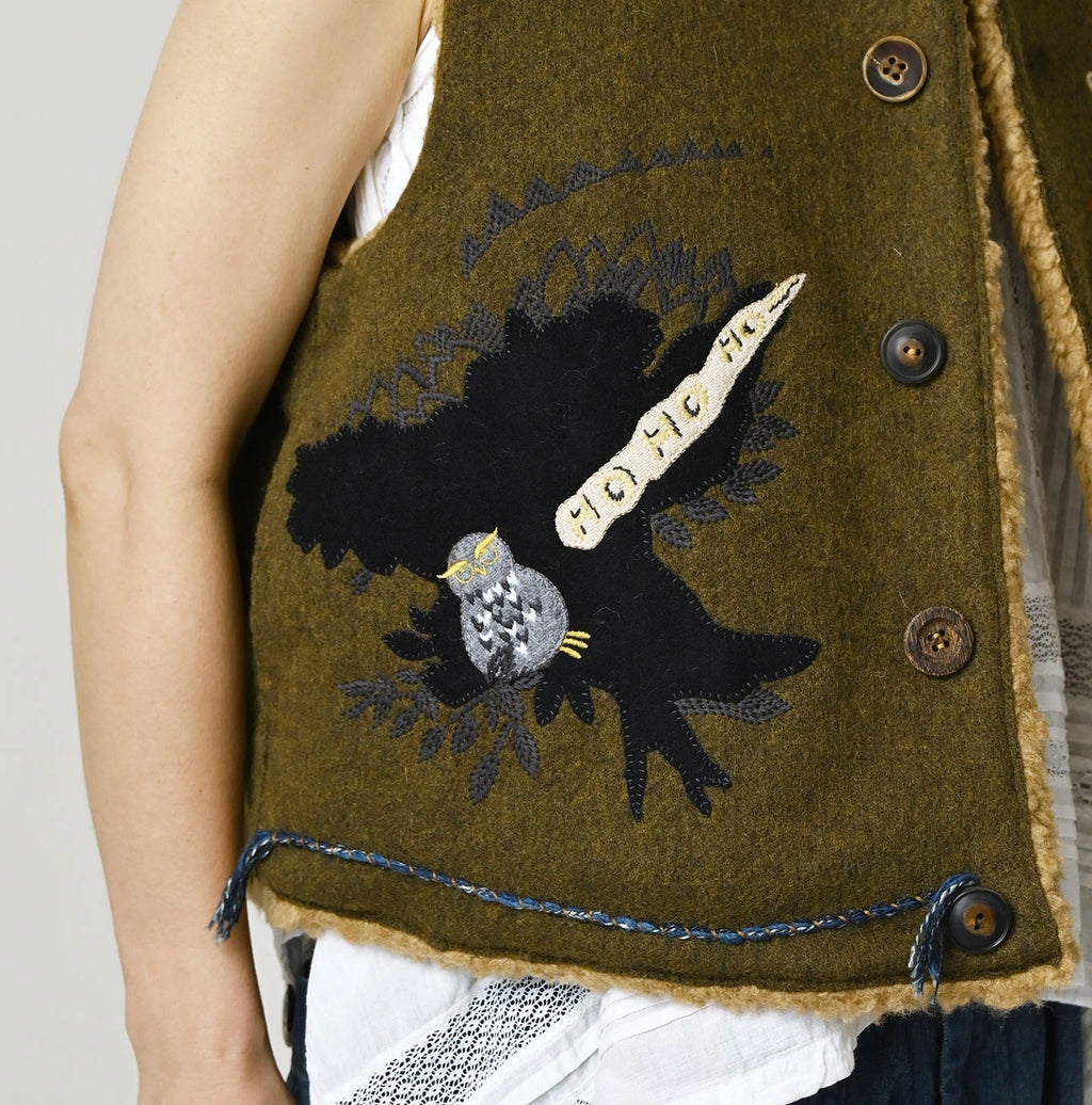 Jersey Melton Vest