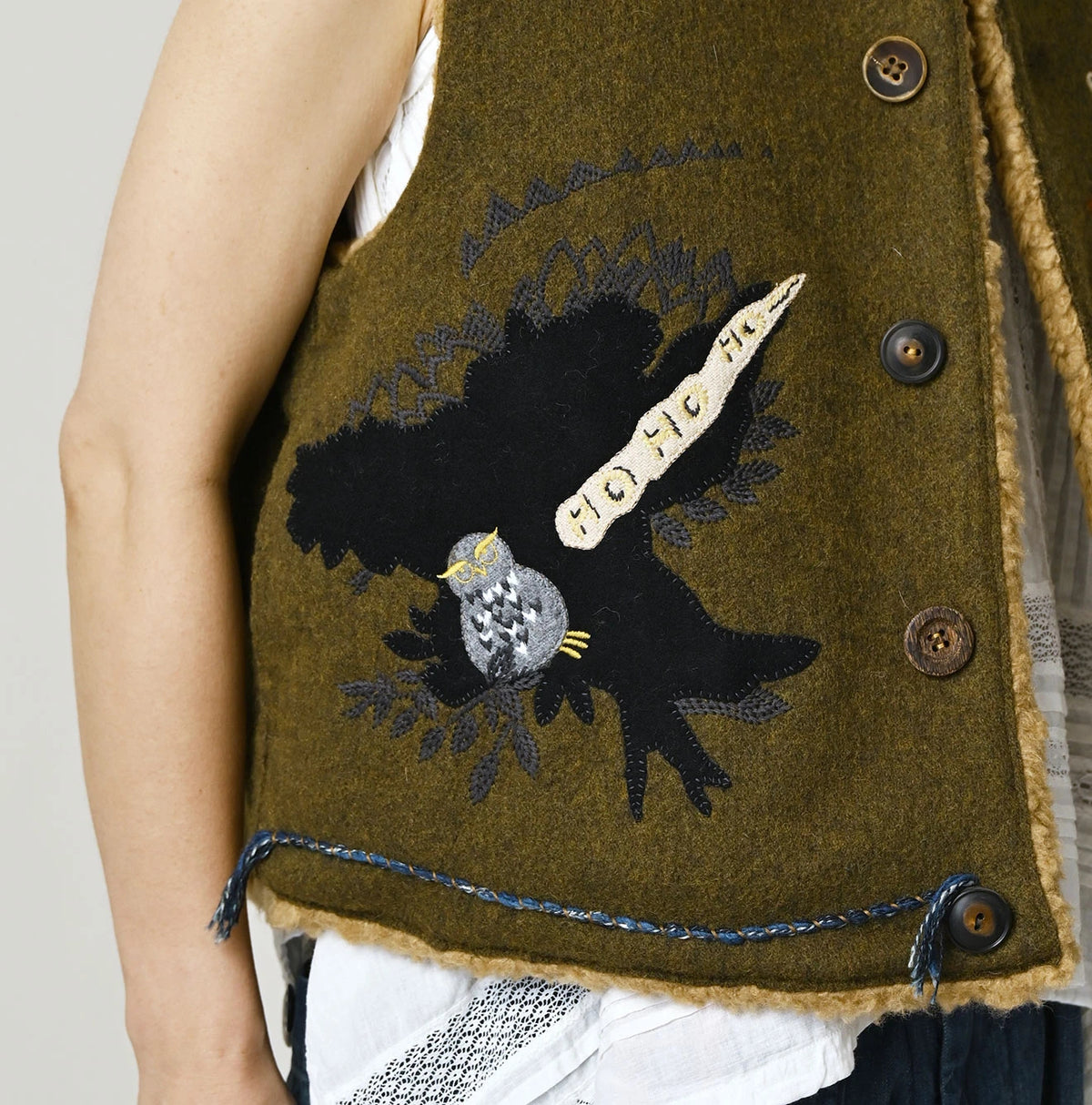 Jersey Melton Vest