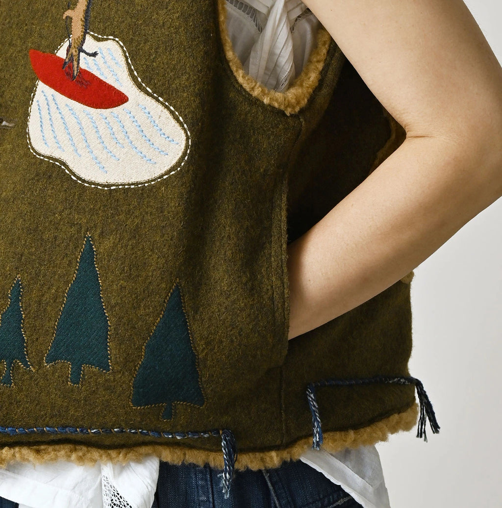 Jersey Melton Vest