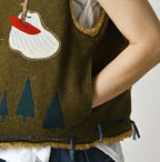 Jersey Melton Vest