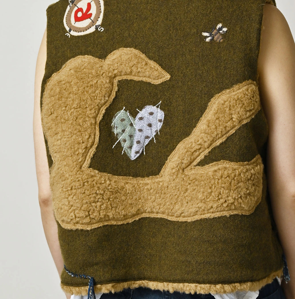 Jersey Melton Vest