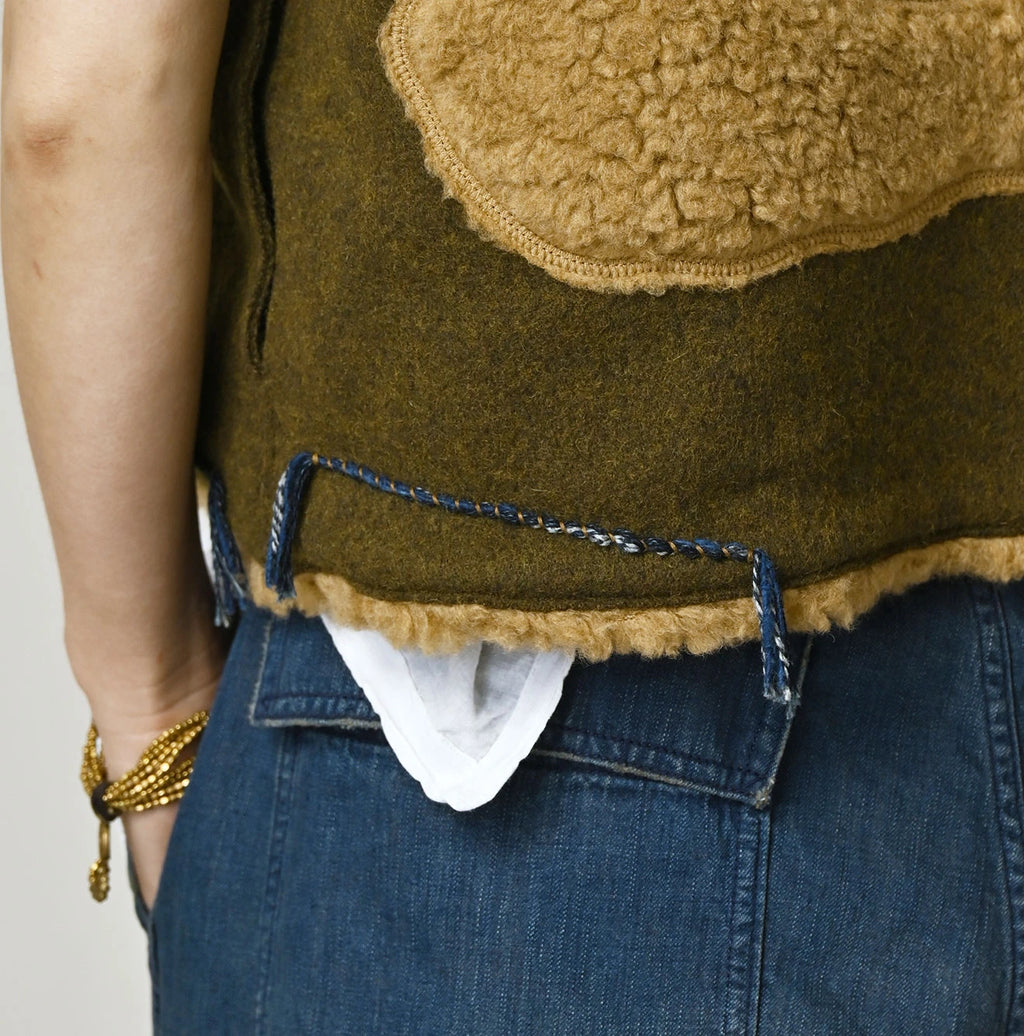 Jersey Melton Vest