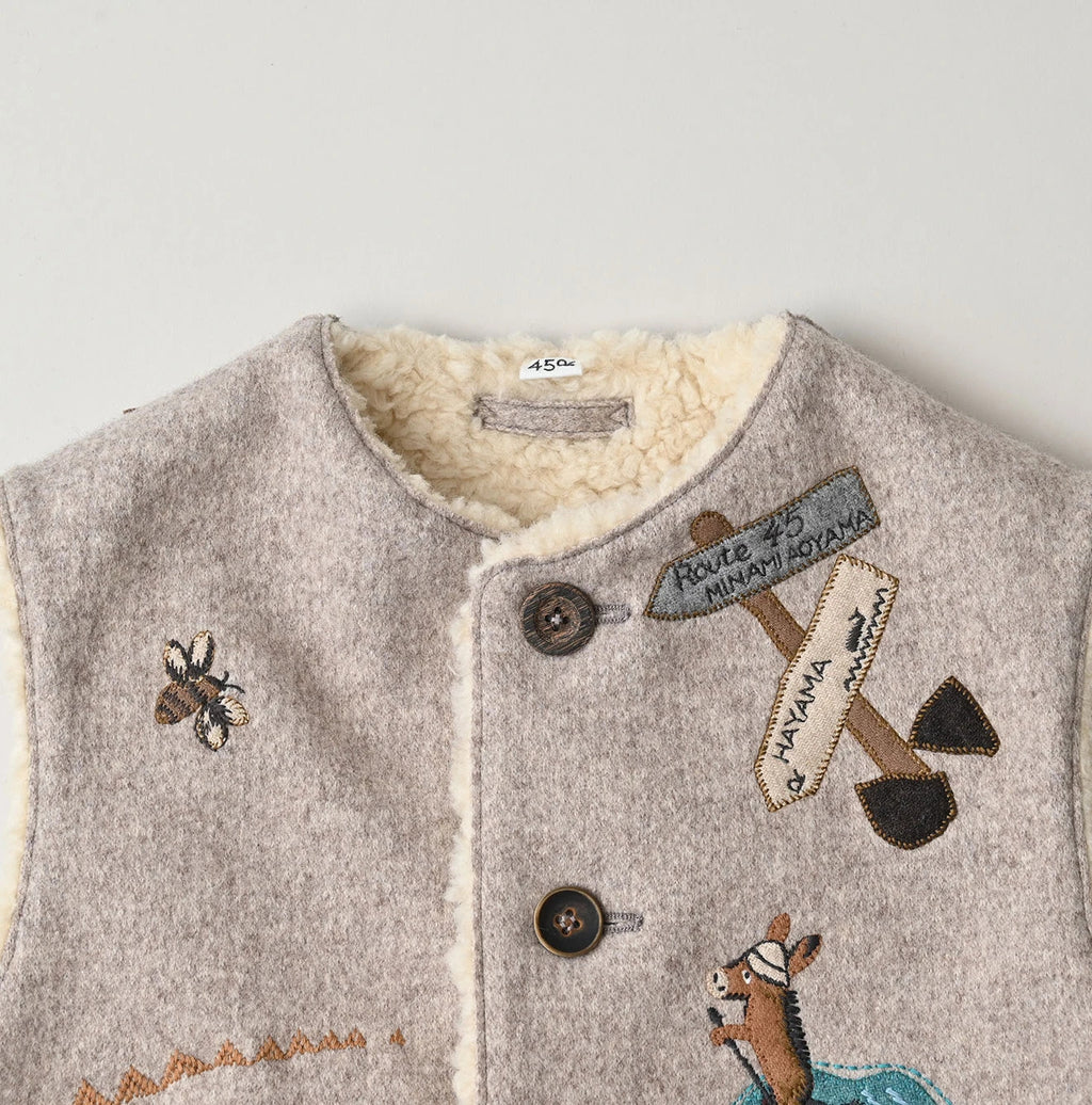 Jersey Melton Vest